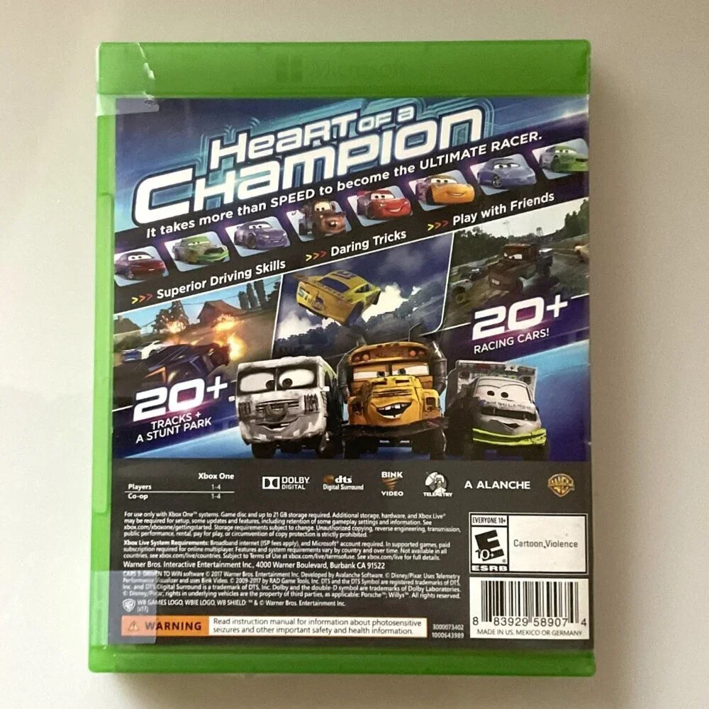 CARS 3: DRIVEN TO WIN XBOX ONE GAME
